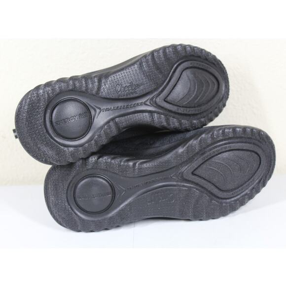 Cheeks Fit Body Womens Lace up Trainers Sneaker Size 7W Wide Black NEW - Picture 4 of 5